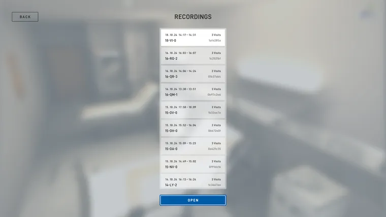 List of recordings of past sessions