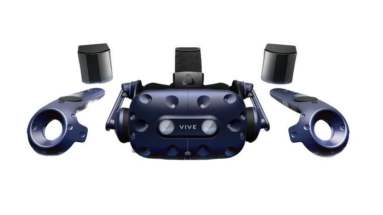 HTC Vive Pro with two controllers and two base stations