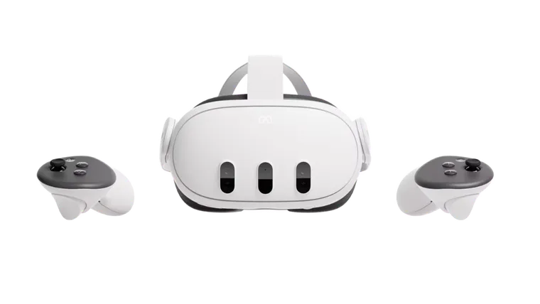 Meta Quest 3 with two Touch Plus controllers