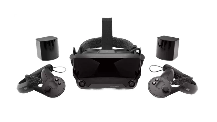 Valve Index with two Knuckles controllers and two base stations