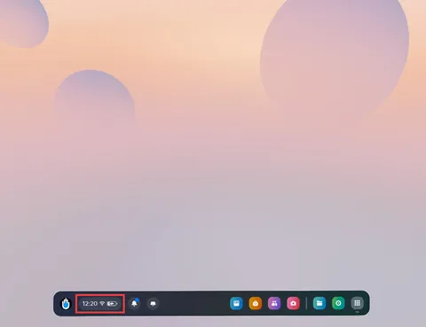 Meta Quest main menu with quick settings on the left side