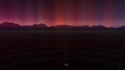 Dark default SteamVR environment shown after a successful connection